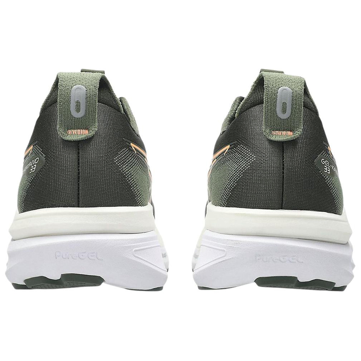 ASICS GEL-KAYANO 33 Olive Green Running Sneakers | Lightweight Low-Top Trainers for Men & Women