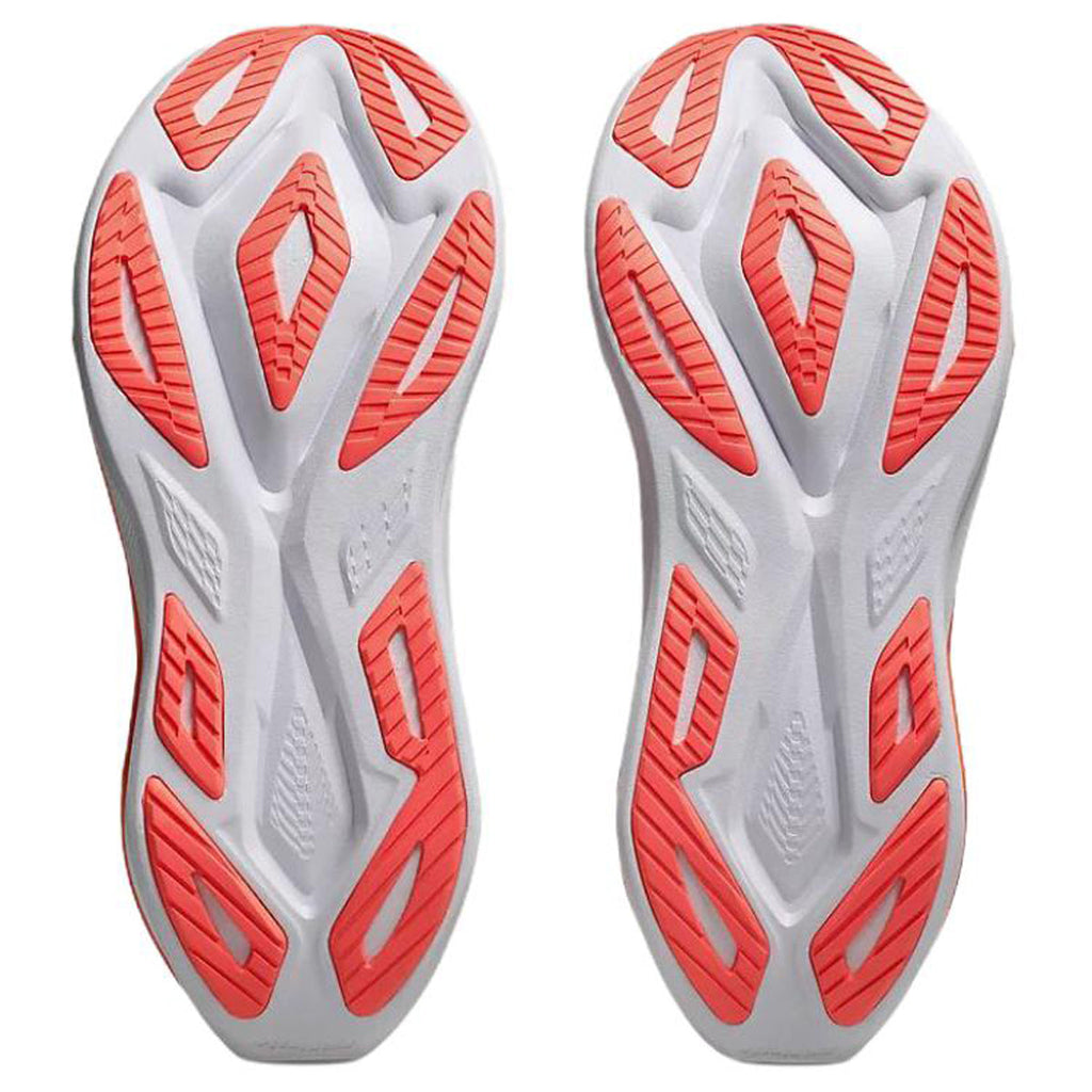 ASICS Sneakers White Orange Running Sneakers | Lightweight Low-Top Trainers for Men & Women