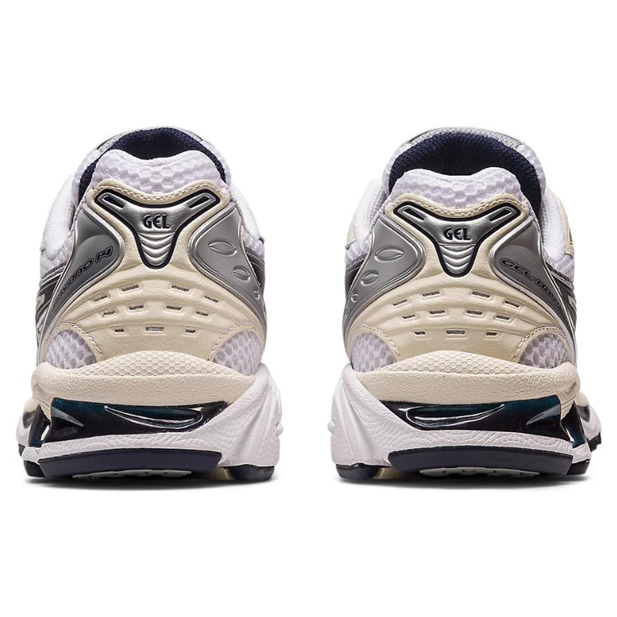 ASICS Gel-Kayano 14 White Black Running Sneakers | Lightweight Low-Top Trainers for Men & Women