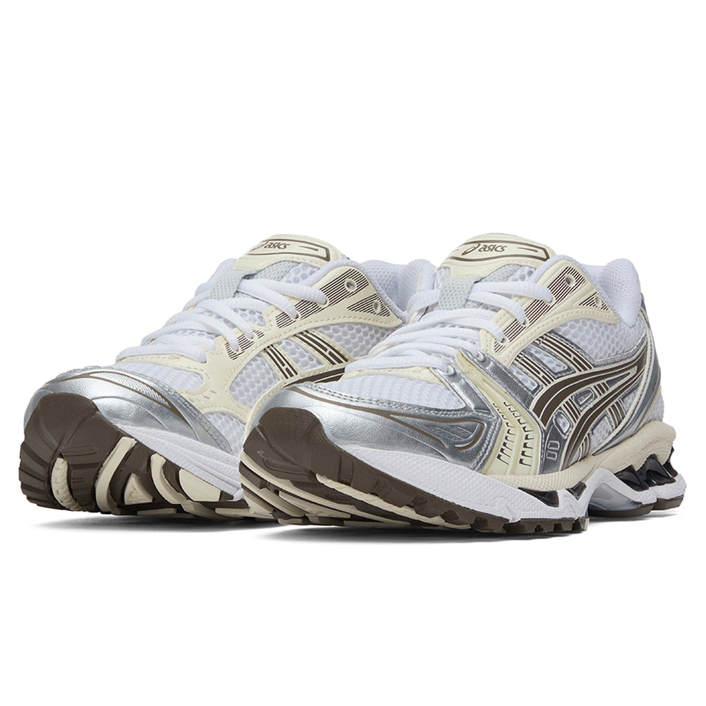 ASICS Gel-Kayano 14 White Running Sneakers | Lightweight Low-Top Trainers for Men & Women